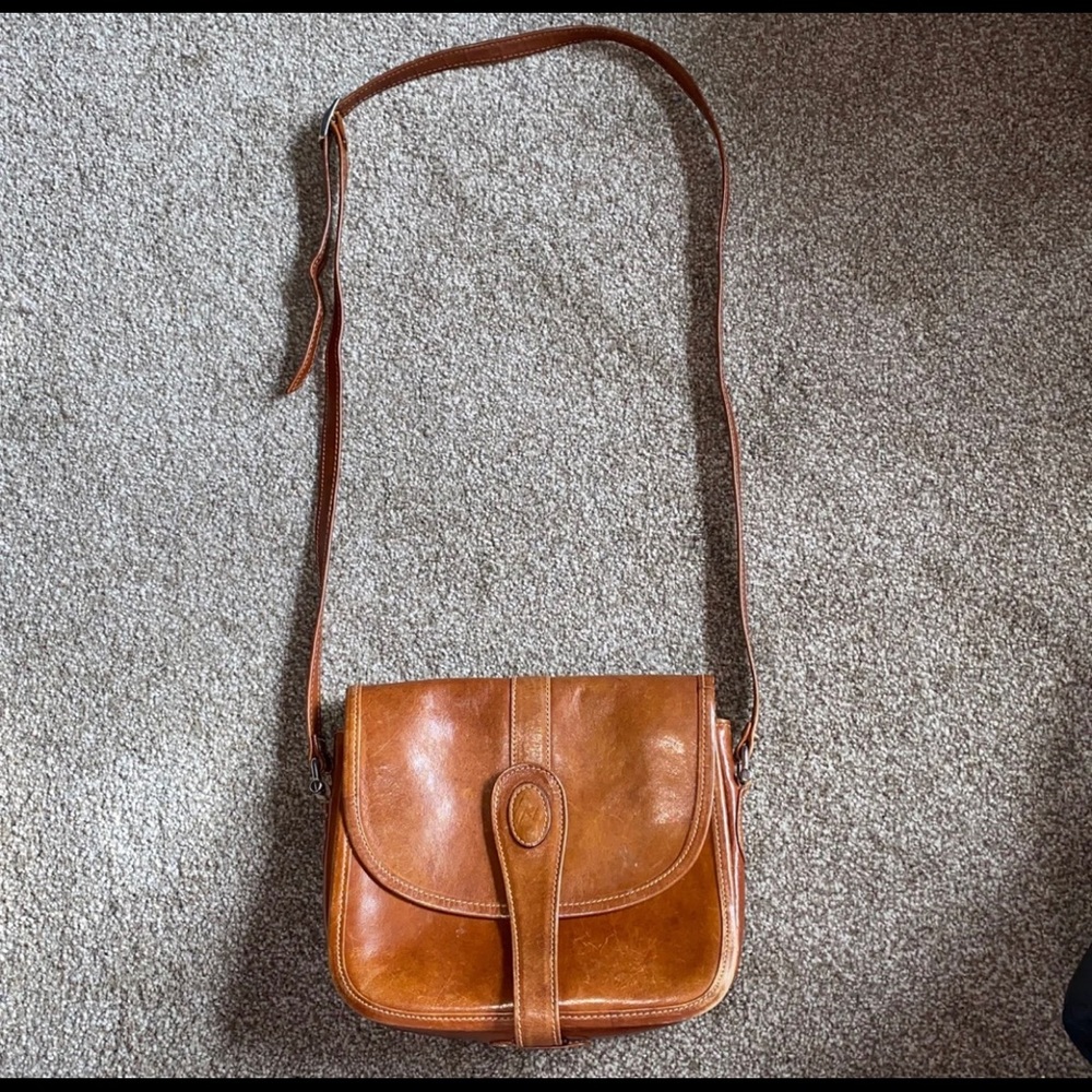 Vintage Vannucci Italian leather Florence purse